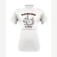Playing Dead at Work Opossum — Premium Tee / White