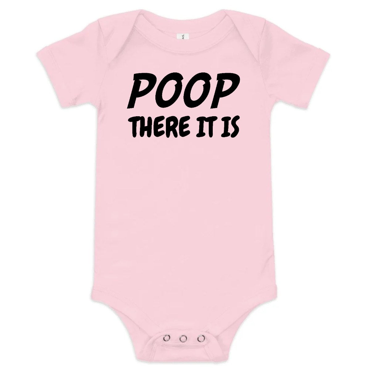 Poop There It Is — Baby Bodysuit / Pink