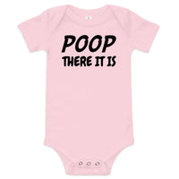Poop There It Is — Baby Bodysuit / Pink