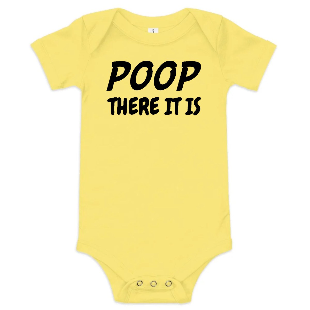 Poop There It Is — Baby Bodysuit / Yellow