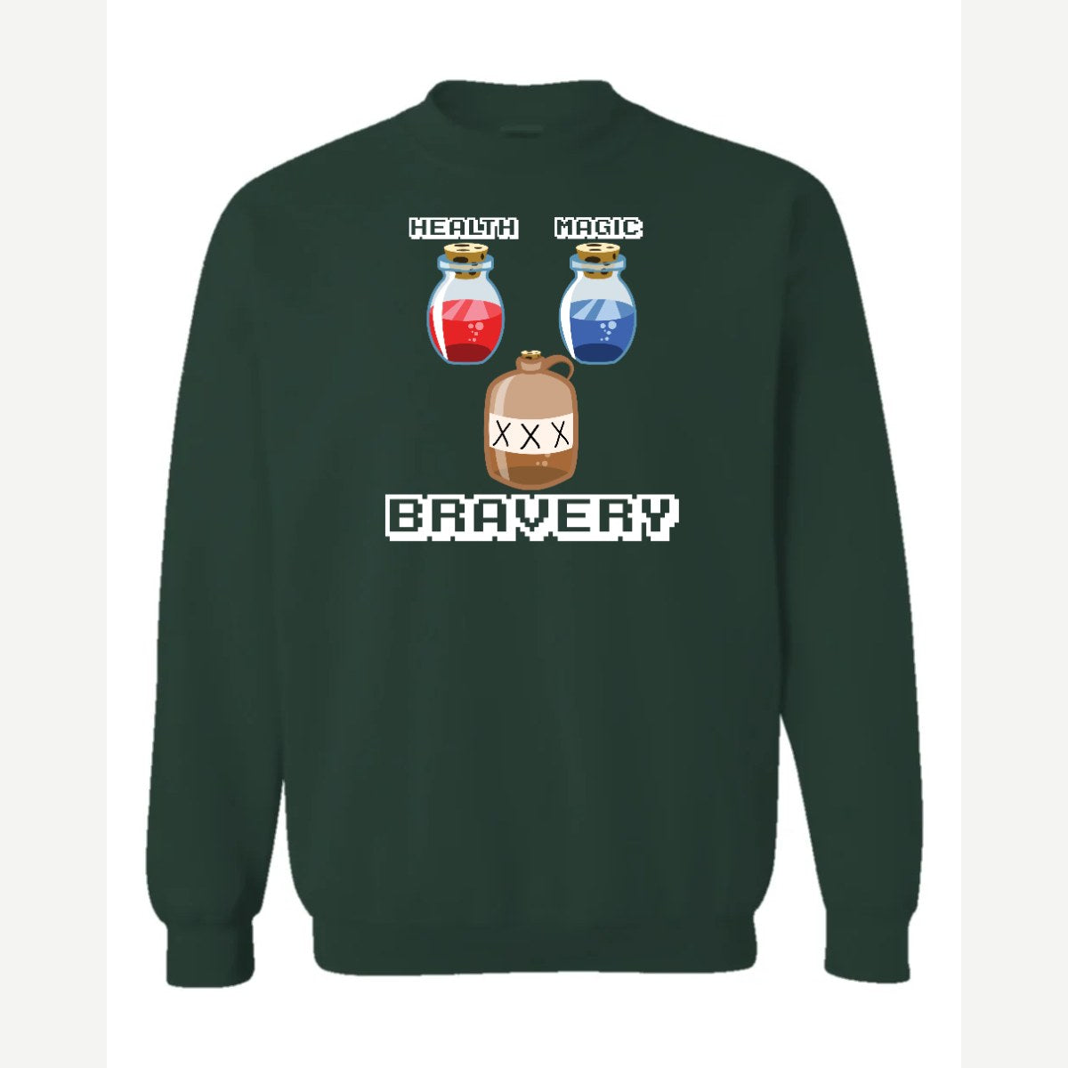 Potions — Crewneck Sweatshirt / Forest Green