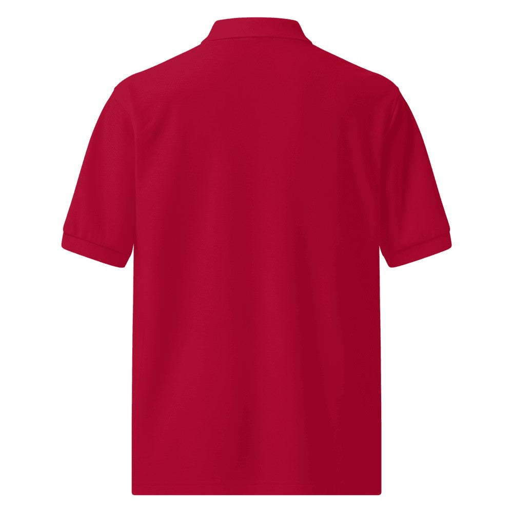 Premium Custom Polo (Port Authority K500) - Red (back)