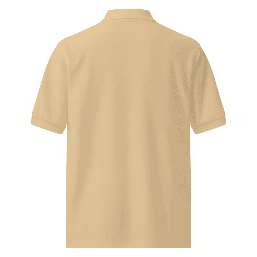 Premium Custom Polo (Port Authority K500) - Stone (back)