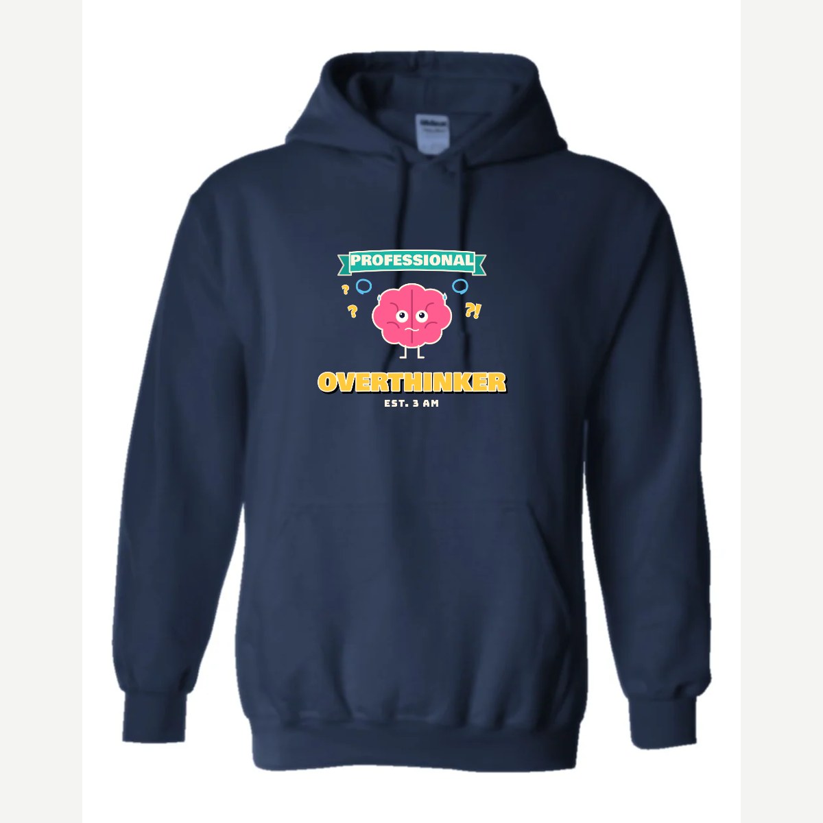 Professional Overthinker — Hoodie / Navy