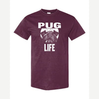 Pug Life — Classic Tee / Maroon