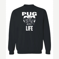 Pug Life — Crewneck Sweatshirt / Black