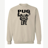 Pug Life — Crewneck Sweatshirt / Sand