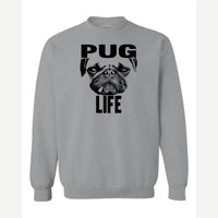 Pug Life — Crewneck Sweatshirt / Sport Grey