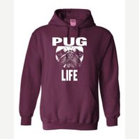 Pug Life — Hoodie / Maroon