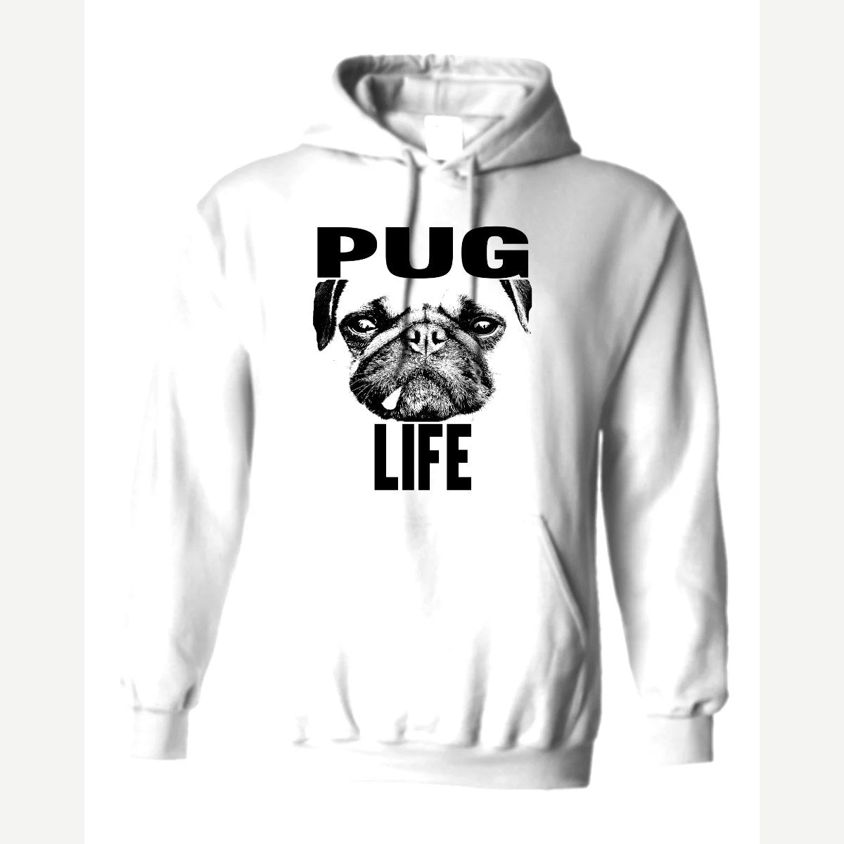 Pug Life — Hoodie / White
