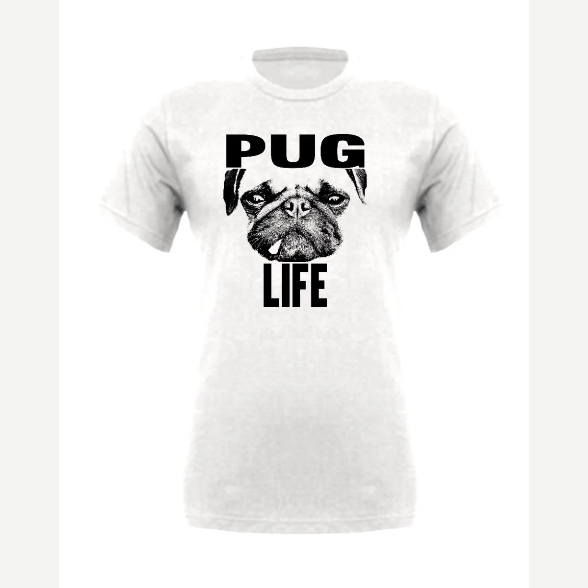 Pug Life — Premium Tee / White