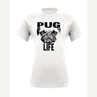 Pug Life — Premium Tee / White