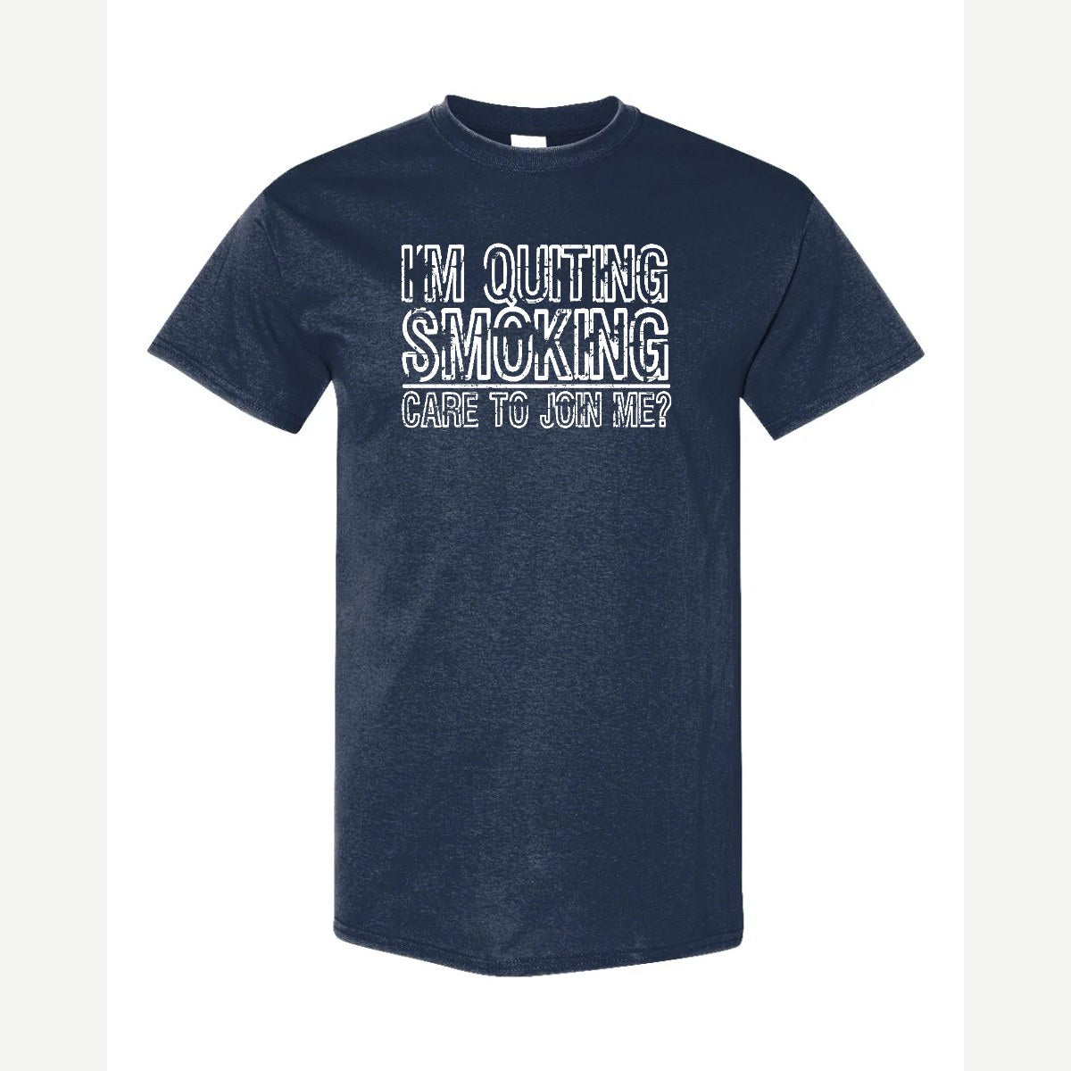 Quit Smoking With Me — Classic Tee / Navy