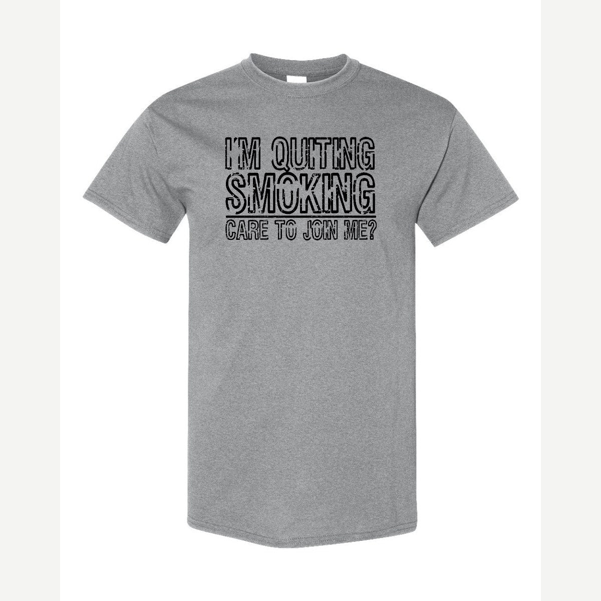 Quit Smoking With Me — Classic Tee / Sport Grey