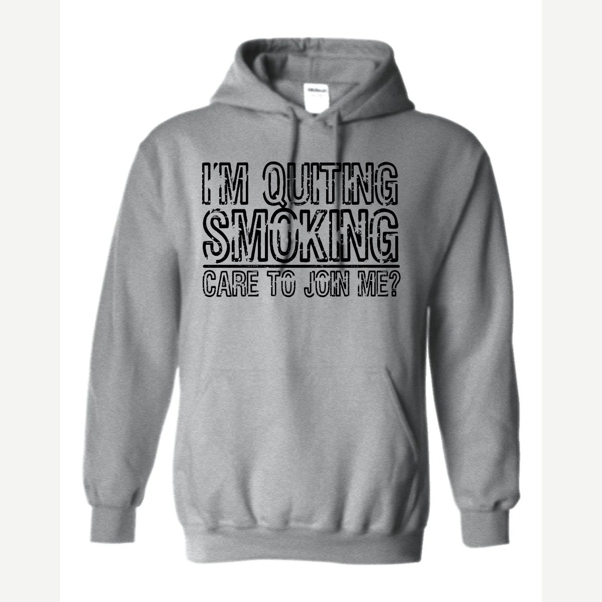 Quit Smoking With Me — Hoodie / Sport Grey