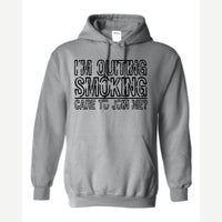 Quit Smoking With Me — Hoodie / Sport Grey