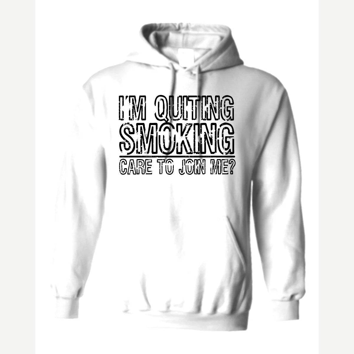 Quit Smoking With Me — Hoodie / White