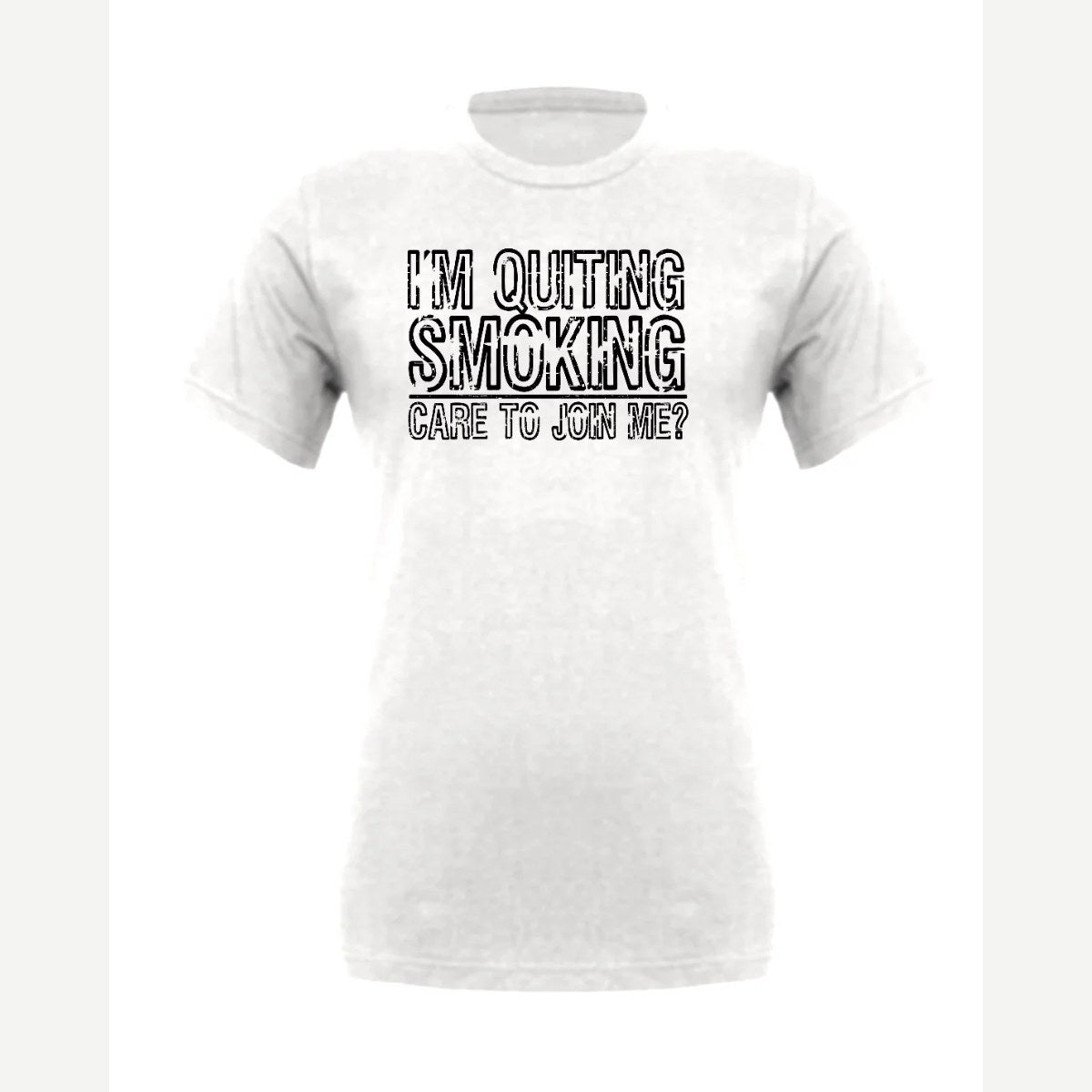 Quit Smoking With Me — Premium Tee / White