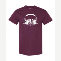 RAP (Headphones) — Classic Tee / Maroon