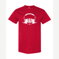 RAP (Headphones) — Classic Tee / Red