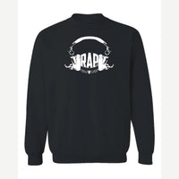 RAP (Headphones) — Crewneck Sweatshirt / Black