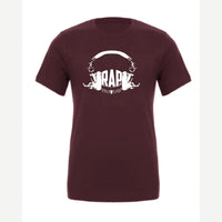 RAP (Headphones) — Premium Tee / Maroon