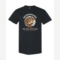 Recharging Do Not Disturb Cat — Classic Tee / Black