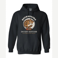 Recharging Do Not Disturb Cat — Hoodie / Black