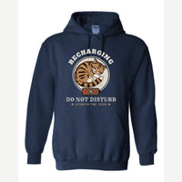 Recharging Do Not Disturb Cat — Hoodie / Navy