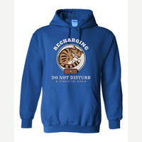 Recharging Do Not Disturb Cat — Hoodie / Royal