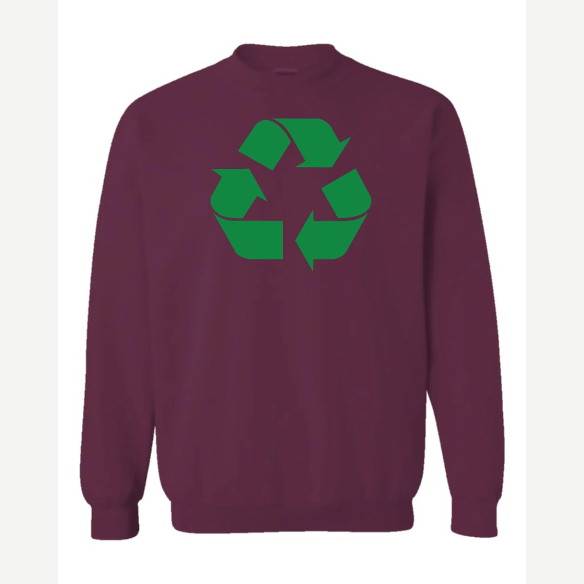 Recycle — Crewneck Sweatshirt / Maroon