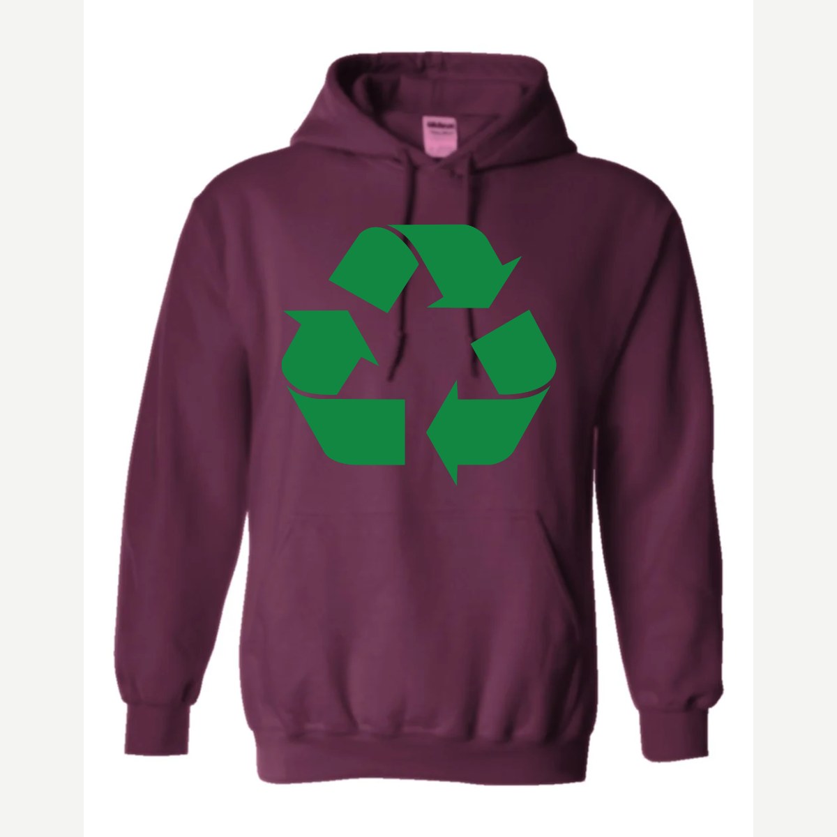 Recycle — Hoodie / Maroon