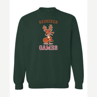 Reindeer Games — Crewneck Sweatshirt / Forest Green