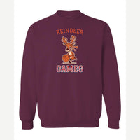 Reindeer Games — Crewneck Sweatshirt / Maroon