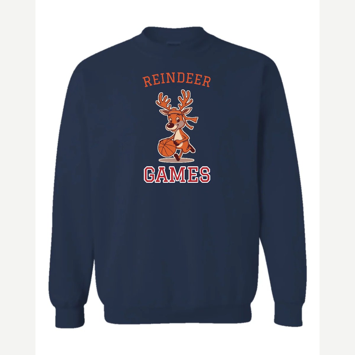 Reindeer Games — Crewneck Sweatshirt / Navy