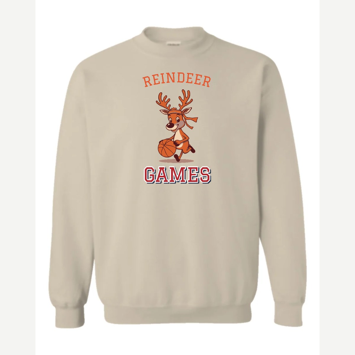Reindeer Games — Crewneck Sweatshirt / Sand