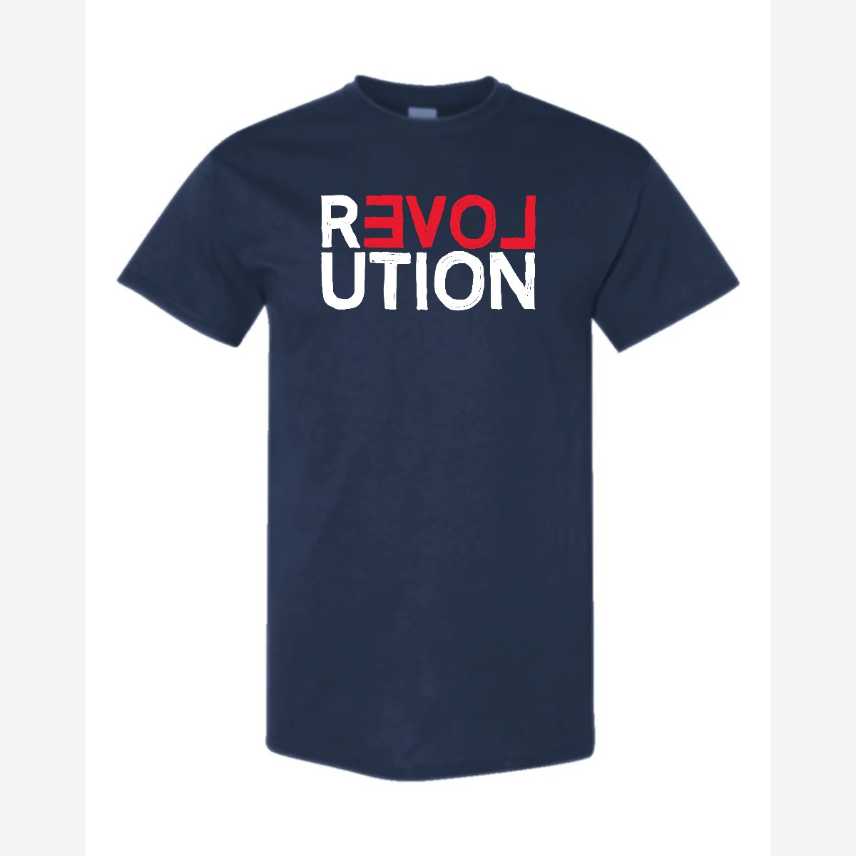 REVOLUTION (Love) — Classic Tee / Navy