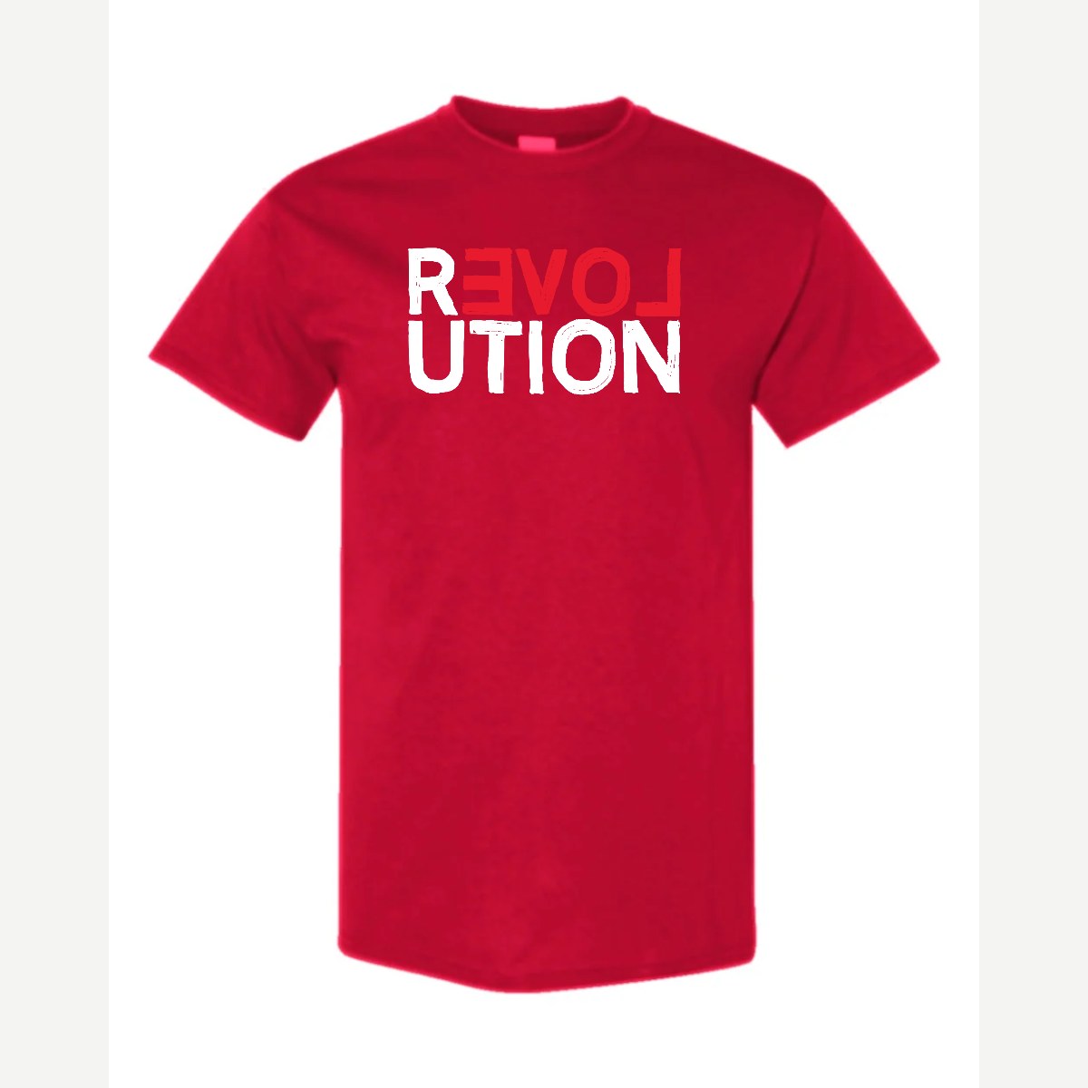 REVOLUTION (Love) — Classic Tee / Red