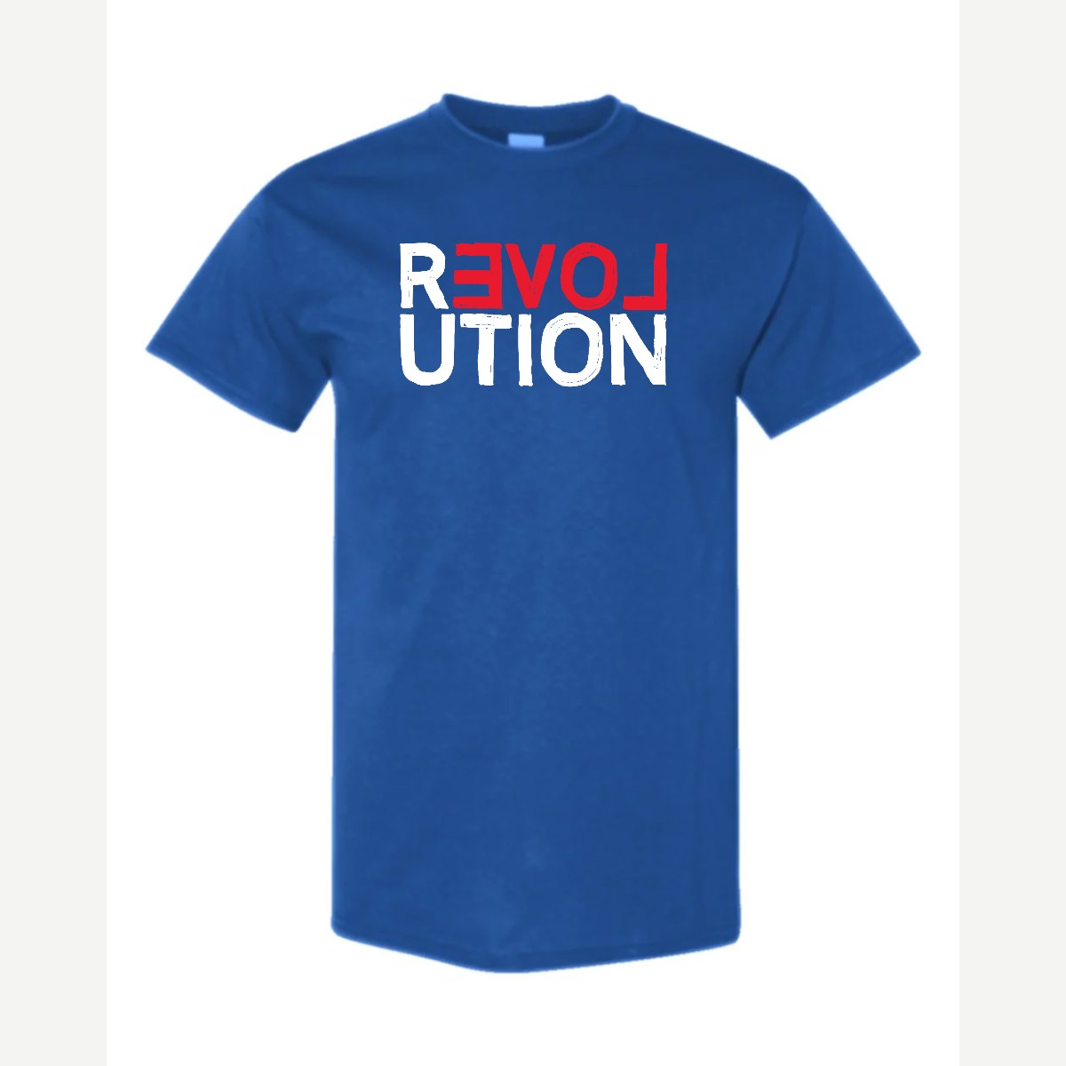 REVOLUTION (Love) — Classic Tee / Royal
