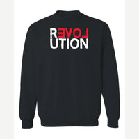 REVOLUTION (Love) — Crewneck Sweatshirt / Black