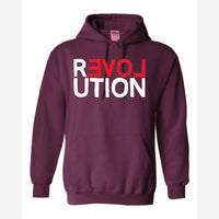 REVOLUTION (Love) — Hoodie / Maroon