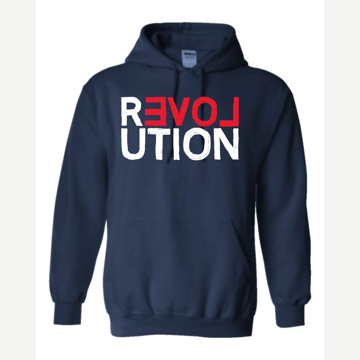 REVOLUTION (Love) — Hoodie / Navy