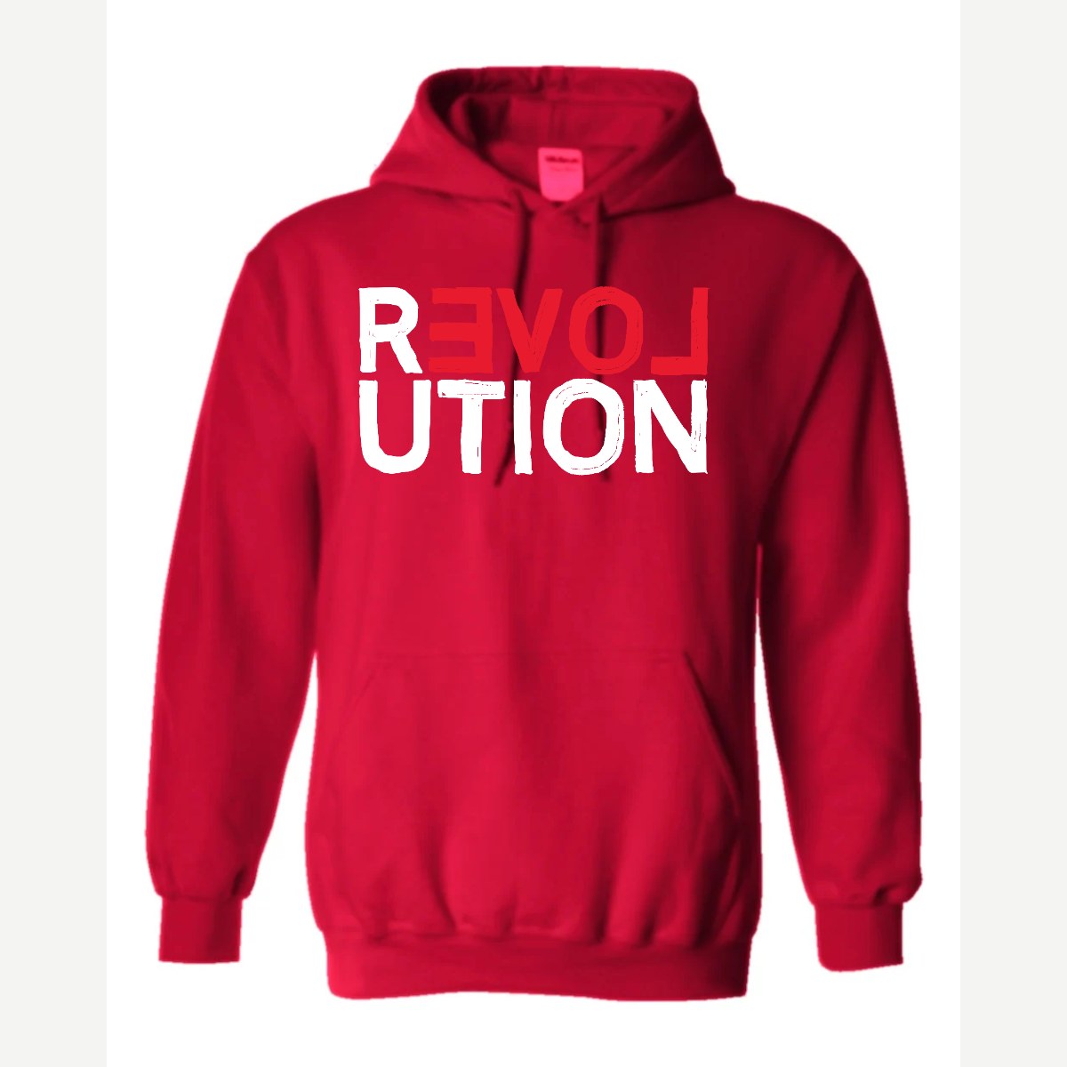 REVOLUTION (Love) — Hoodie / Red