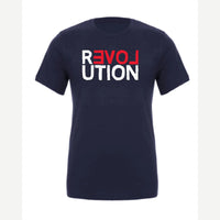 REVOLUTION (Love) — Premium Tee / Navy