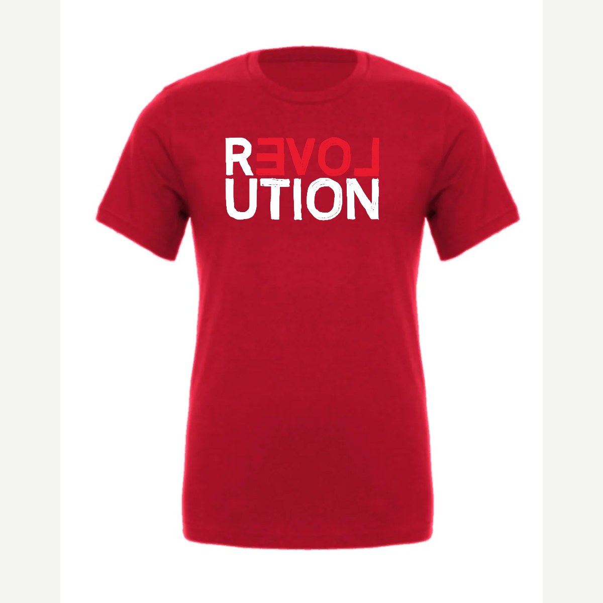 REVOLUTION (Love) — Premium Tee / Red
