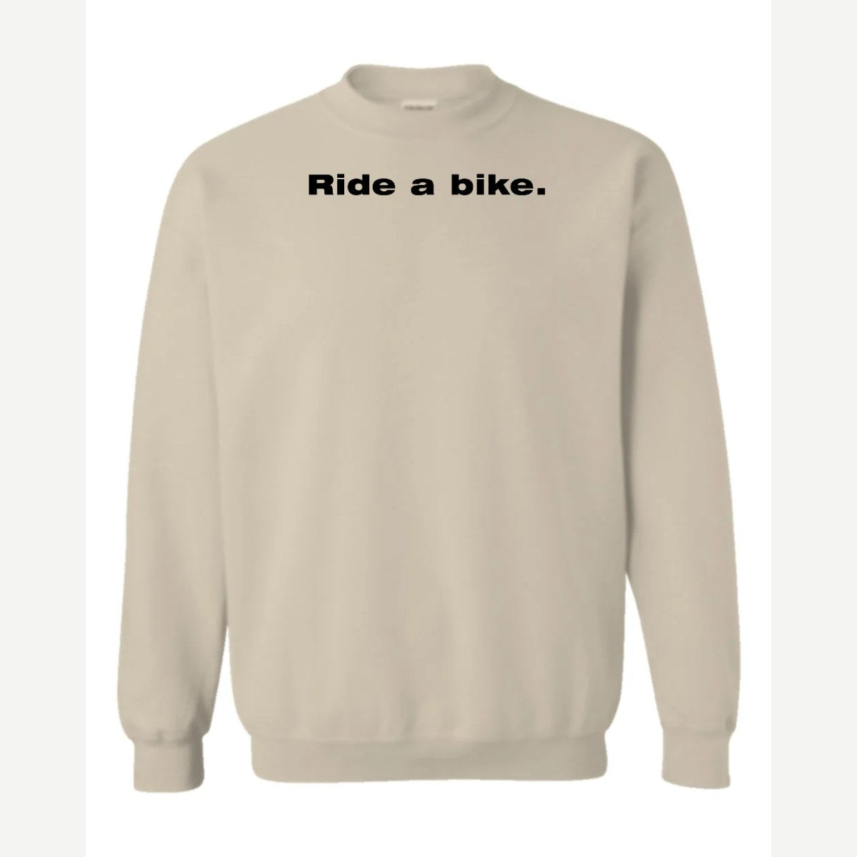 Ride a Bike — Crewneck Sweatshirt / Sand