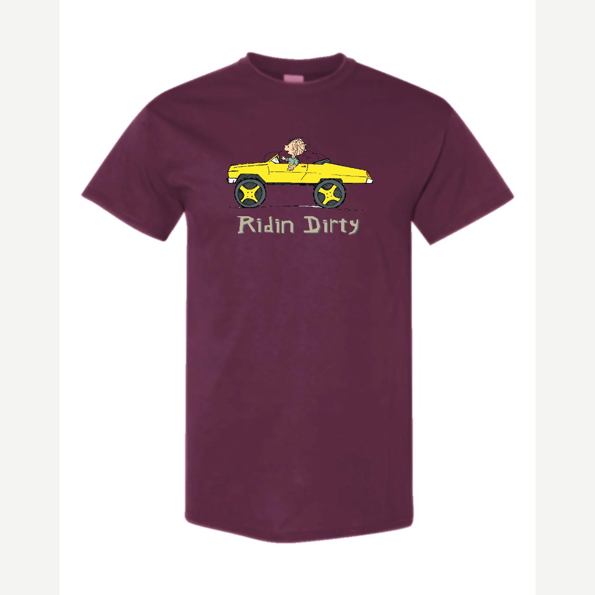 Ridin' Dirty (Toy Car) — Classic Tee / Maroon