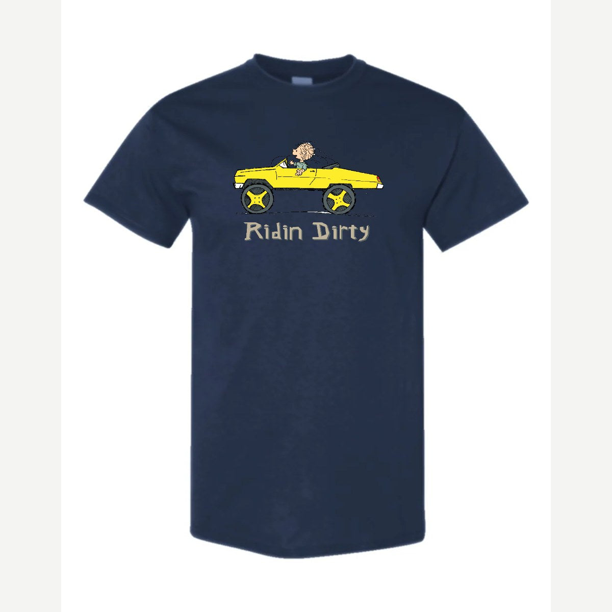 Ridin' Dirty (Toy Car) — Classic Tee / Navy