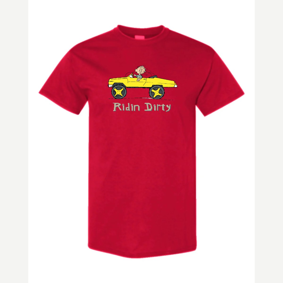Ridin' Dirty (Toy Car) — Classic Tee / Red
