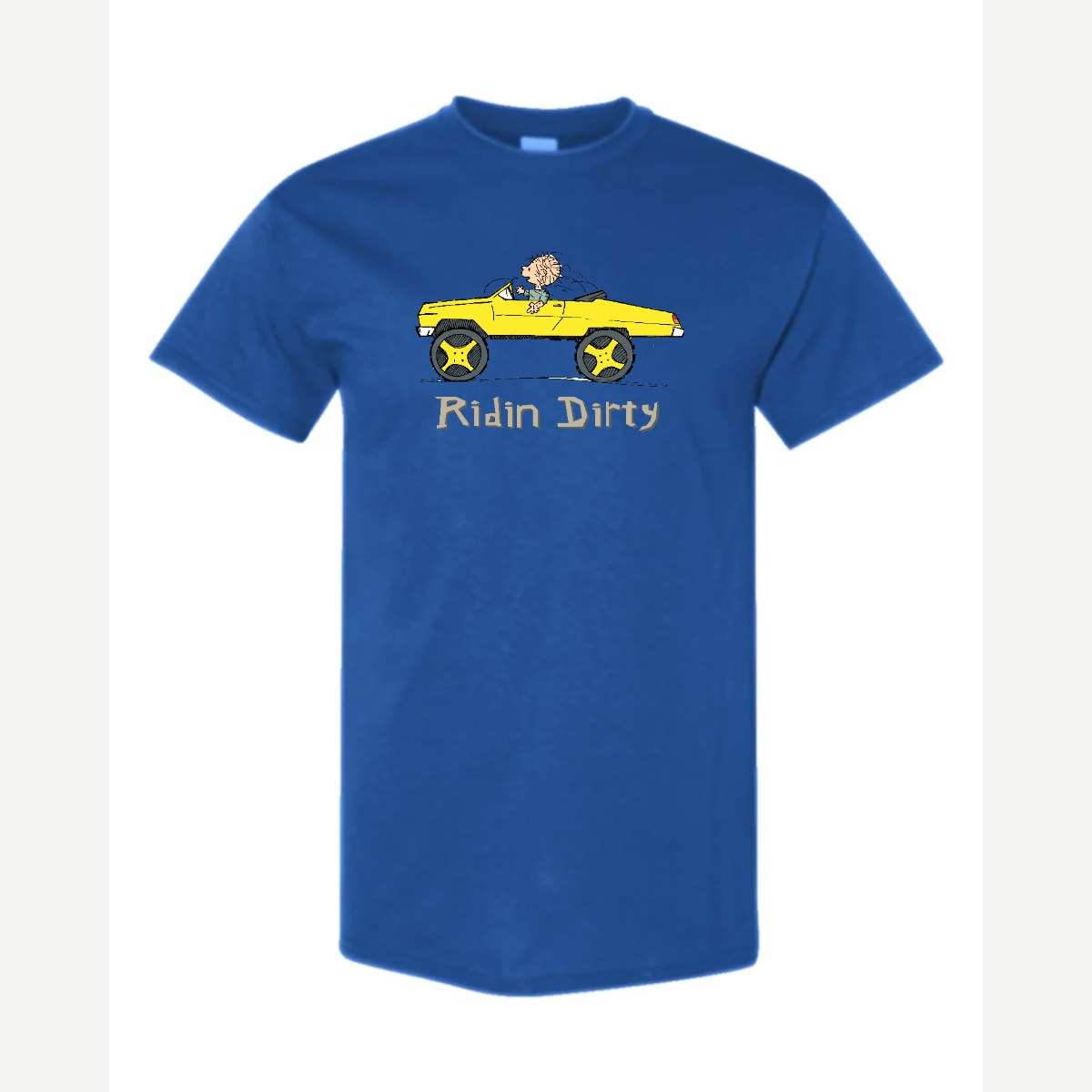 Ridin' Dirty (Toy Car) — Classic Tee / Royal
